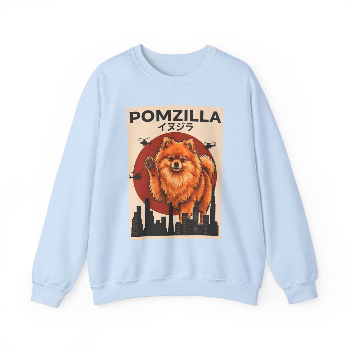 Pomeranian Pomzilla Crewneck Sweatshirt