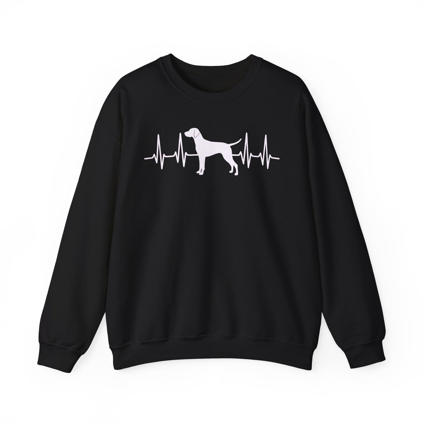 Vizsla Heartbeat Crewneck Sweatshirt
