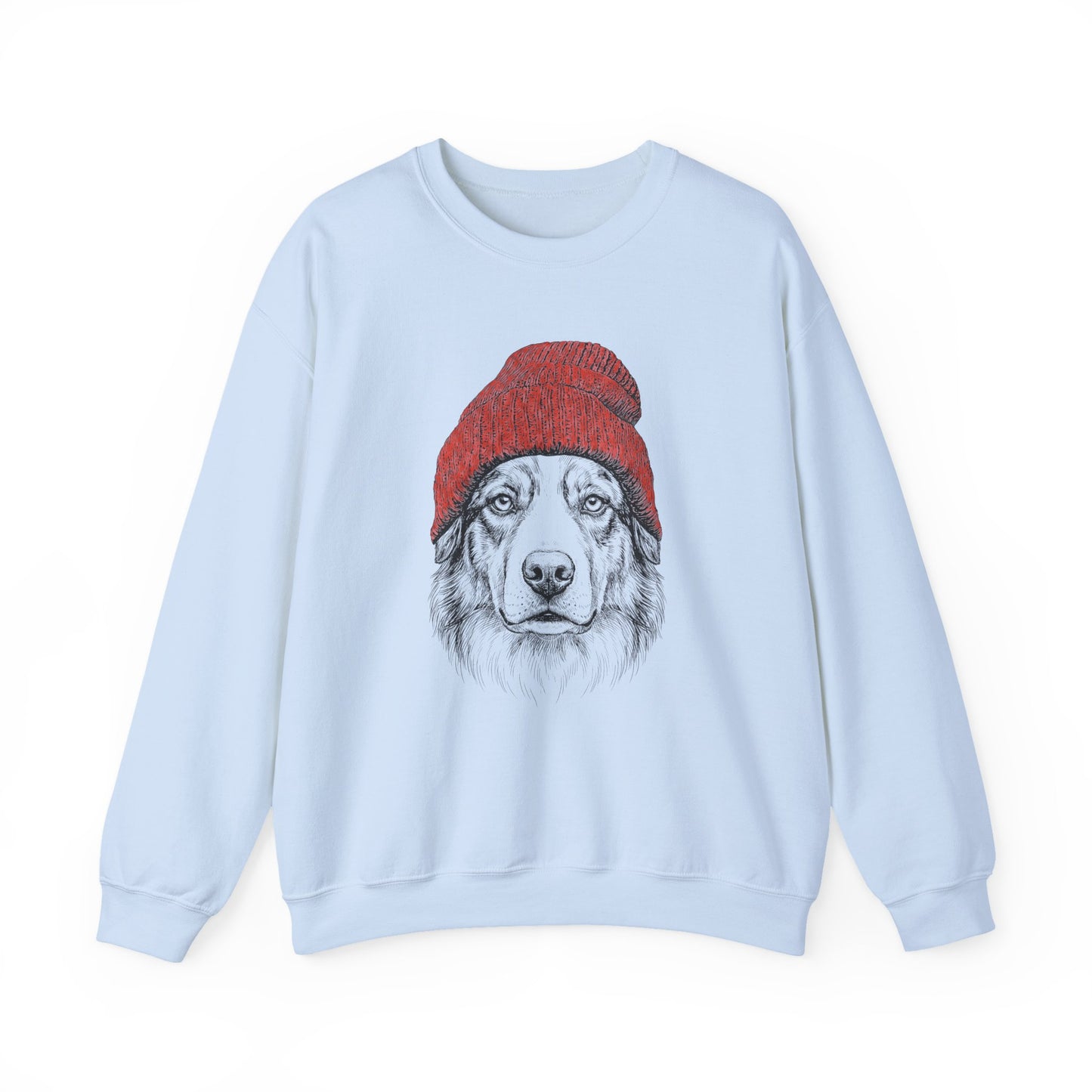 Australian Shepherd Beanie Crewneck Sweatshirt