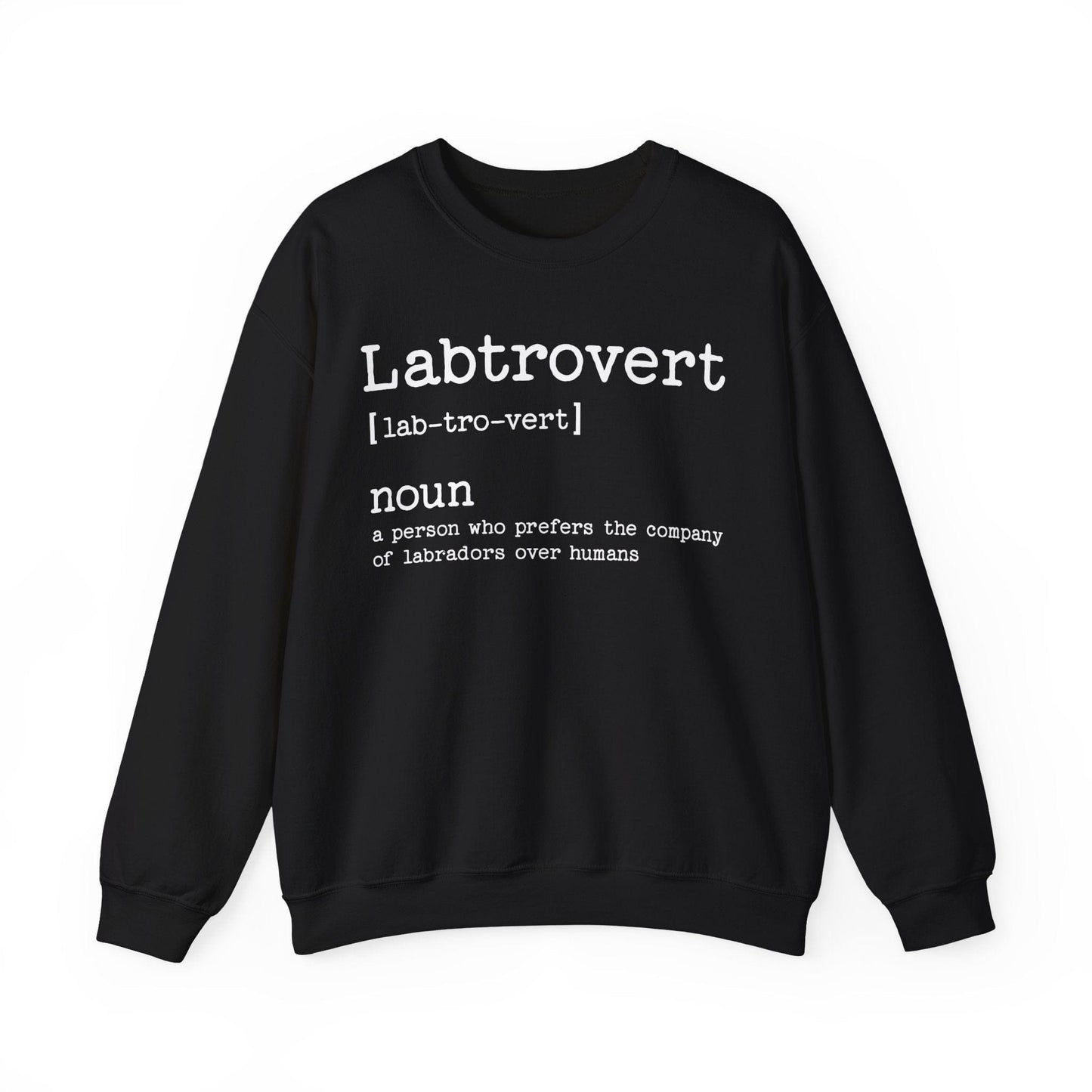 Labtrovert Crewneck Sweatshirt Black
