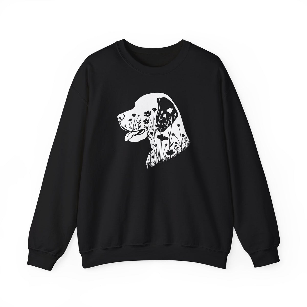 English Pointer Flowers Crewneck Sweatshirt