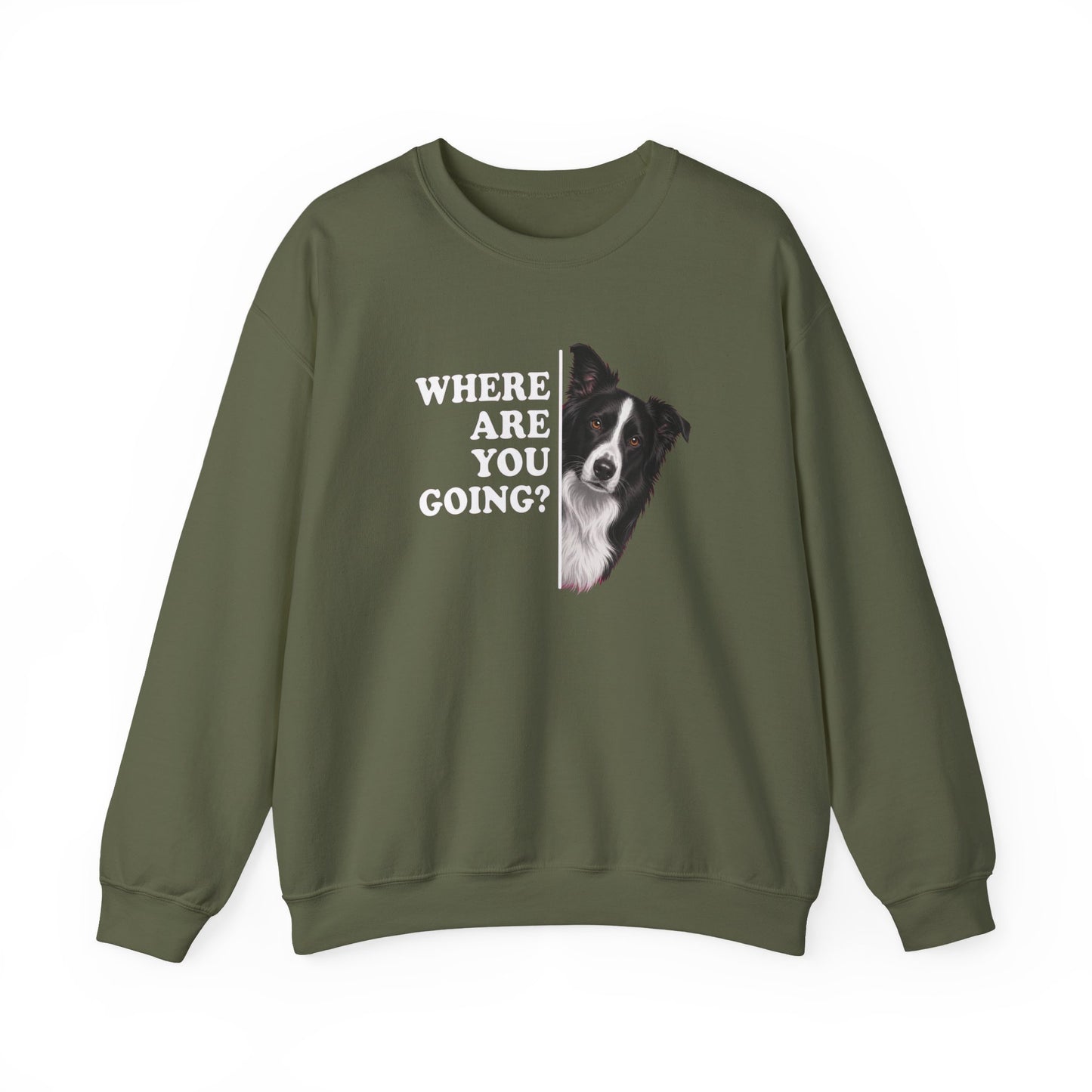 Border Collie Alert Crewneck Sweatshirt