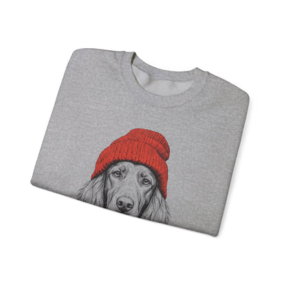 Irish Setter Beanie Crewneck Sweatshirt