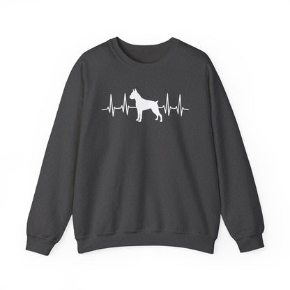 Boxer Heartbeat Crewneck Sweatshirt