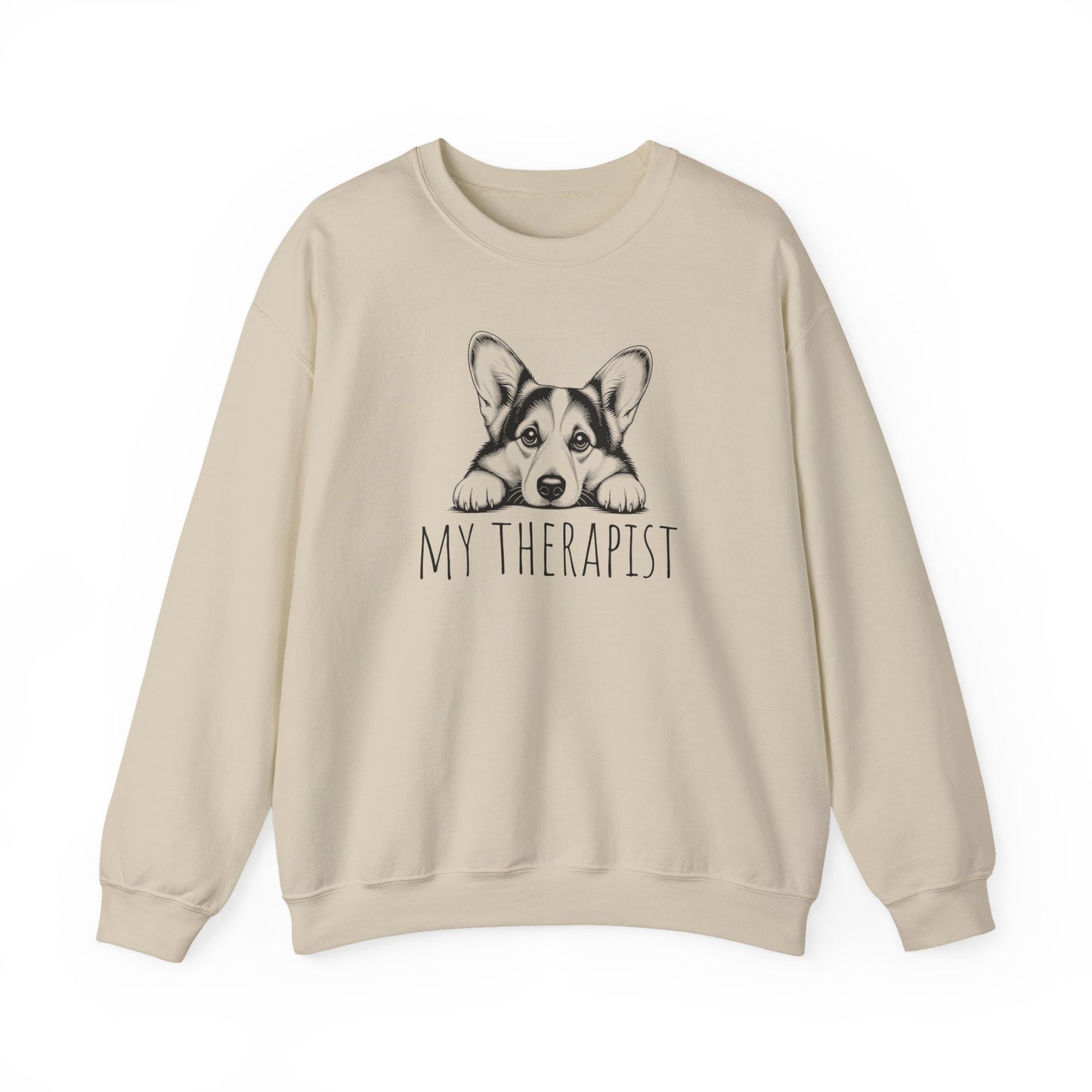 Cardigan Welsh Corgi My Therapist Crewneck Sweatshirt