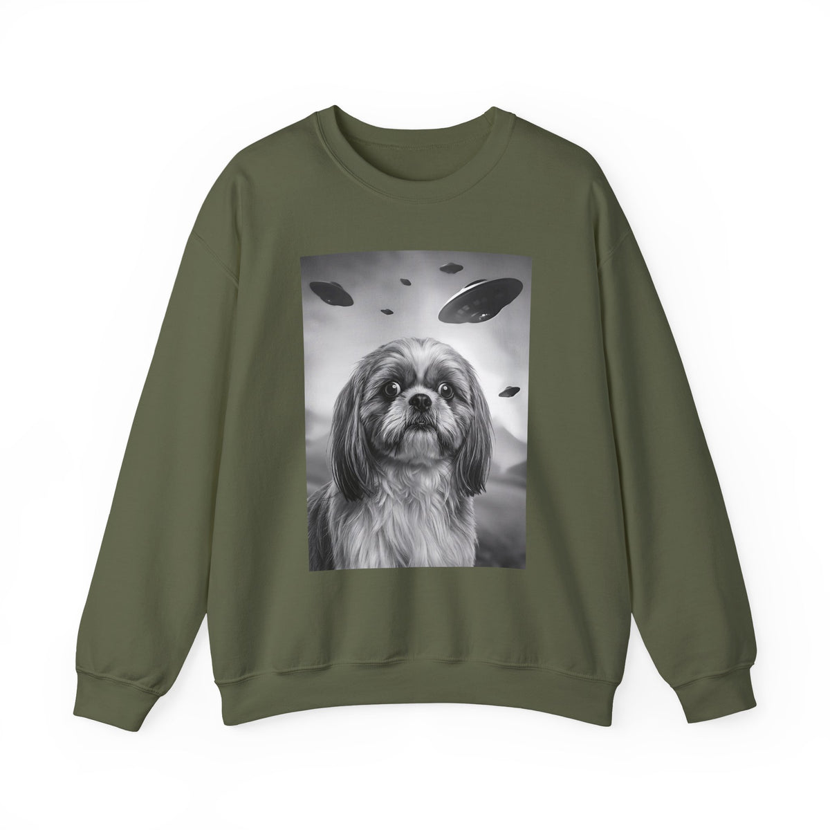 Shih Tzu UFO Crewneck Sweatshirt