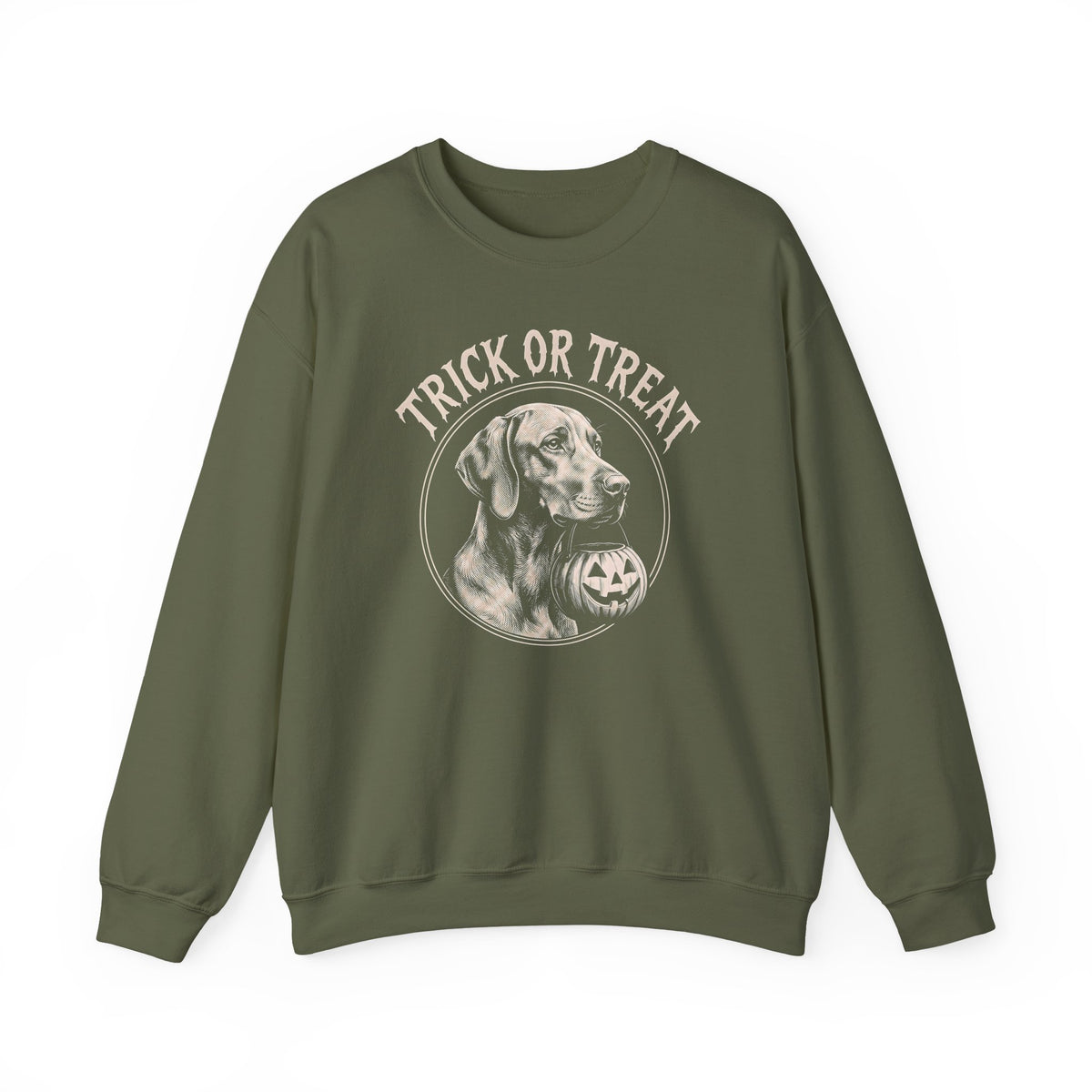Vizsla Trick Or Treat Crewneck Sweatshirt