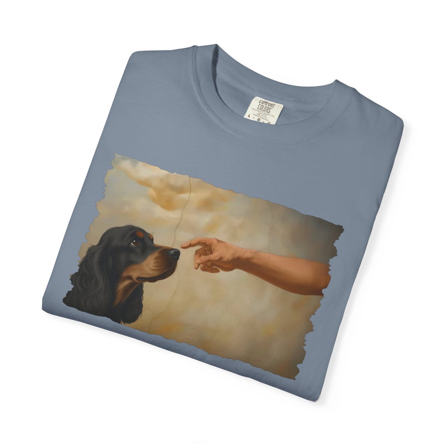 God Creates Black and Tan Cocker Premium Tee