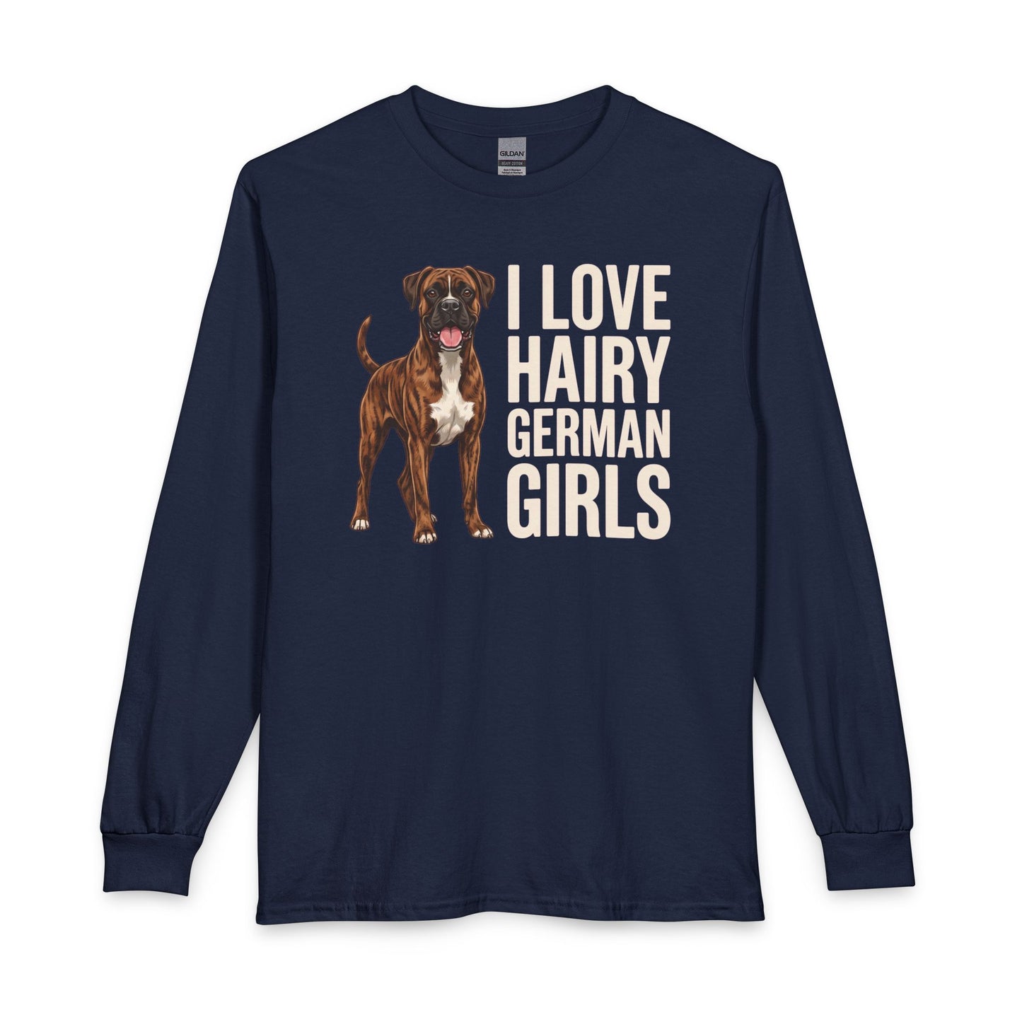 Brindle Boxer Hairy German Girls Long Sleeve