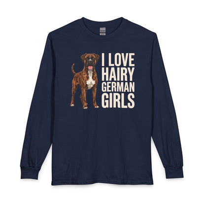 Brindle Boxer Hairy German Girls Long Sleeve