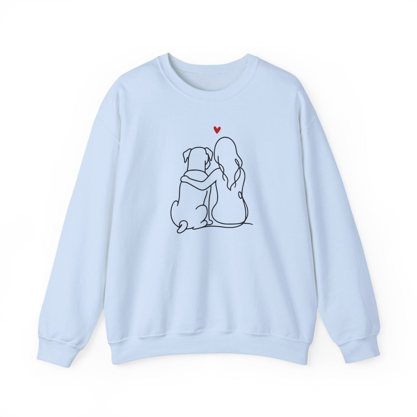 Boxer and Girl Crewneck Sweatshirt