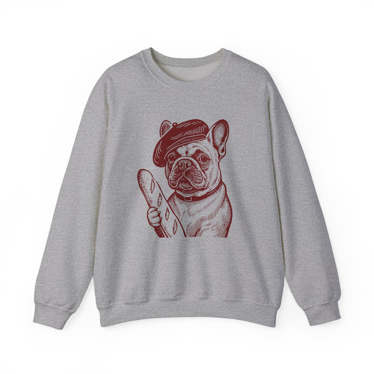 French Bulldog Crewneck Sweatshirt Sport Grey