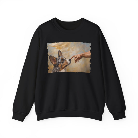 Cardigan Welsh Corgi Blue Merle Creation Crewneck Sweatshirt