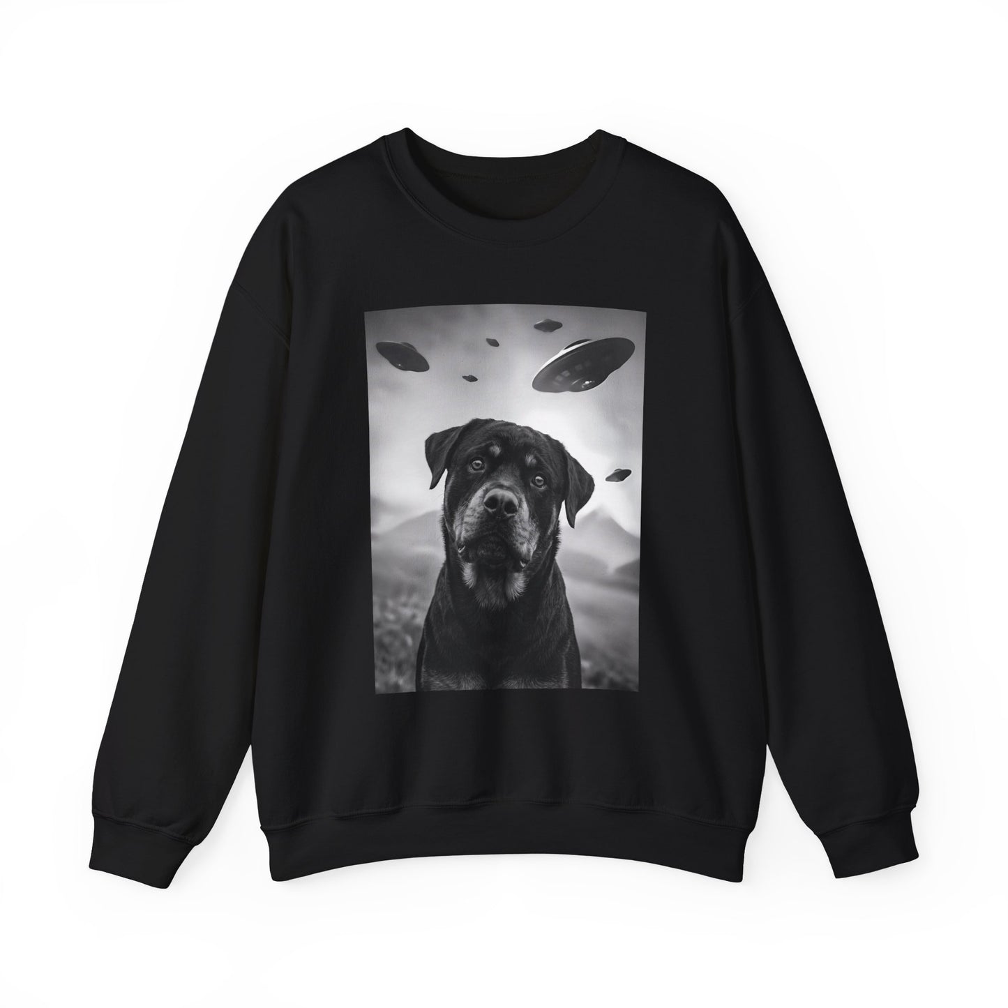 Rottweiler UFO Crewneck Sweatshirt