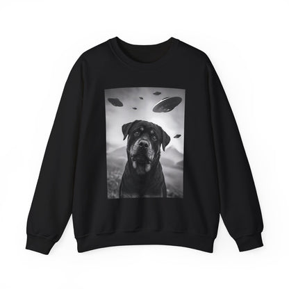 Rottweiler UFO Crewneck Sweatshirt