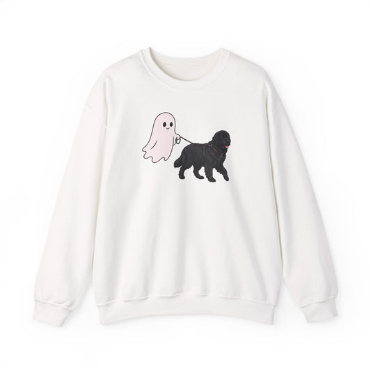Newfoundland Ghost Halloween Crewneck Sweatshirt