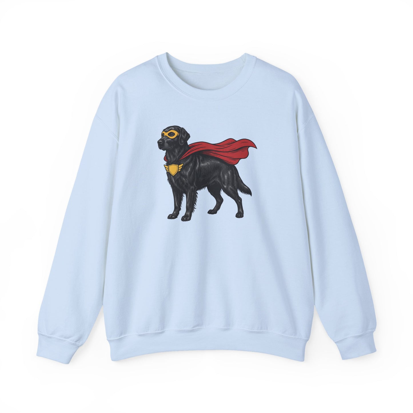 Flat Coated Retriever Superhero Crewneck Sweatshirt