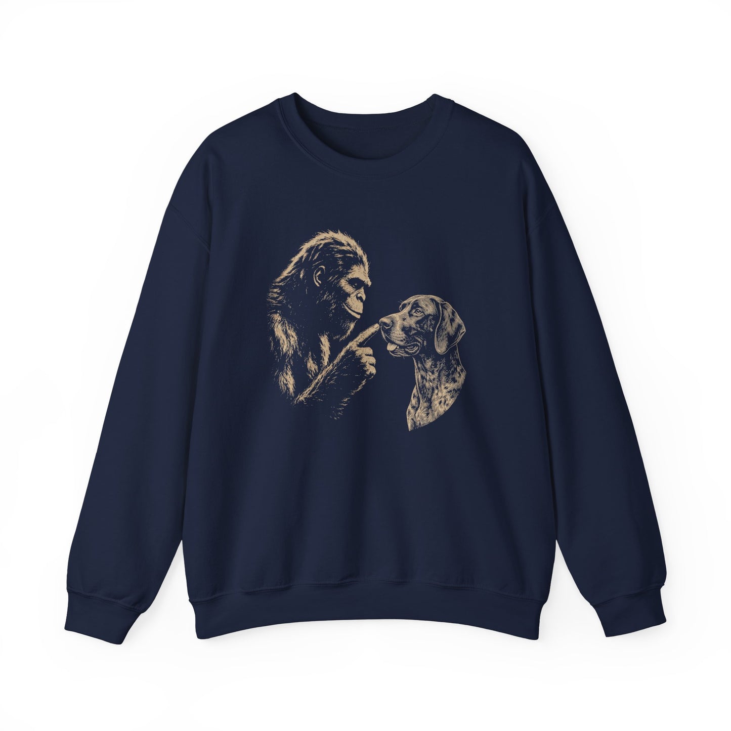 Bigfoot German Shorthaired Pointer Crewneck Sweatshirt