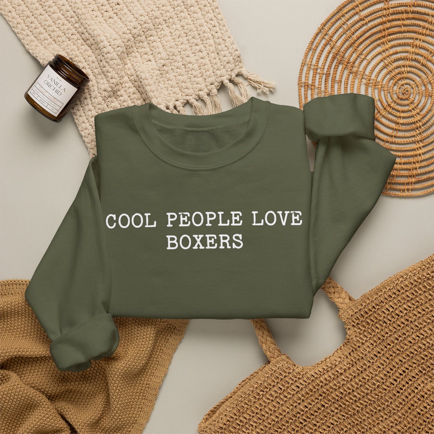 Cool People Love Boxers Crewneck Sweatshirt