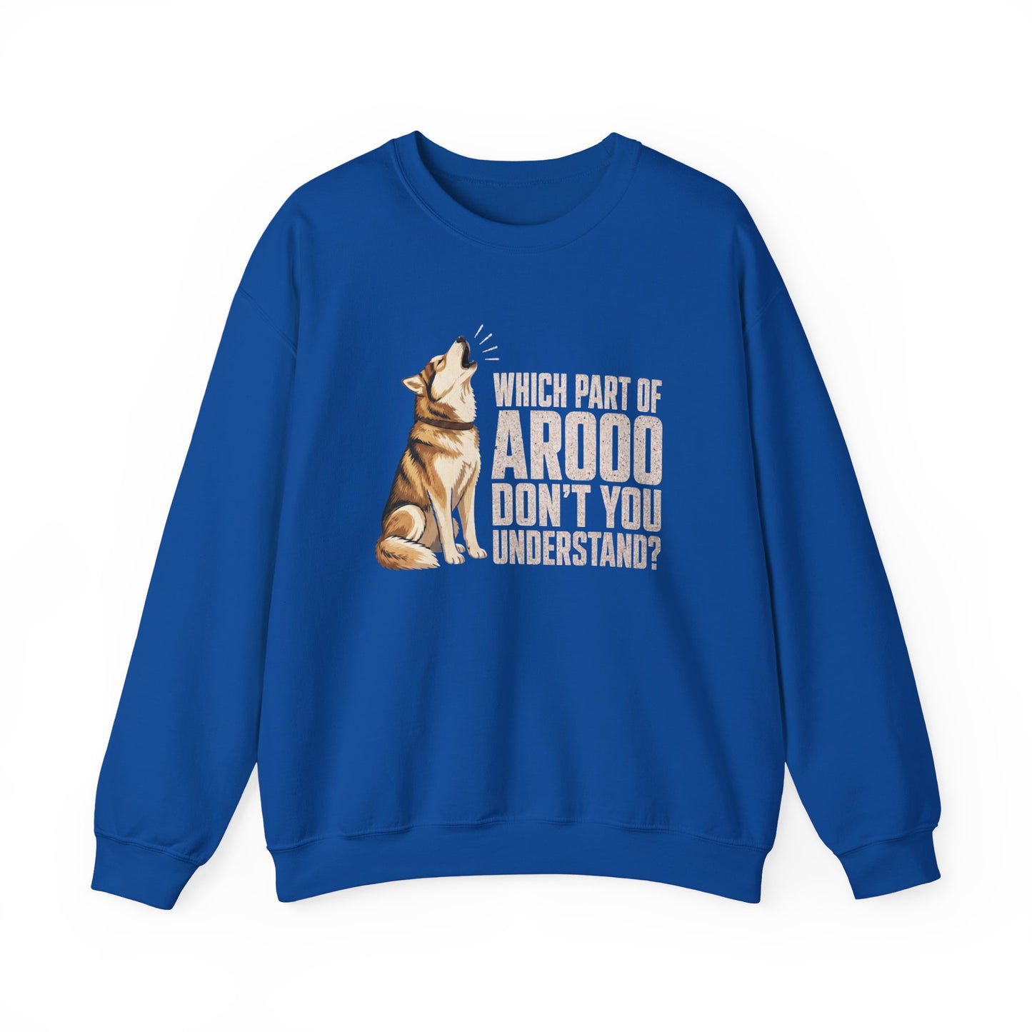 Sable Husky Howl Crewneck Sweatshirt Royal
