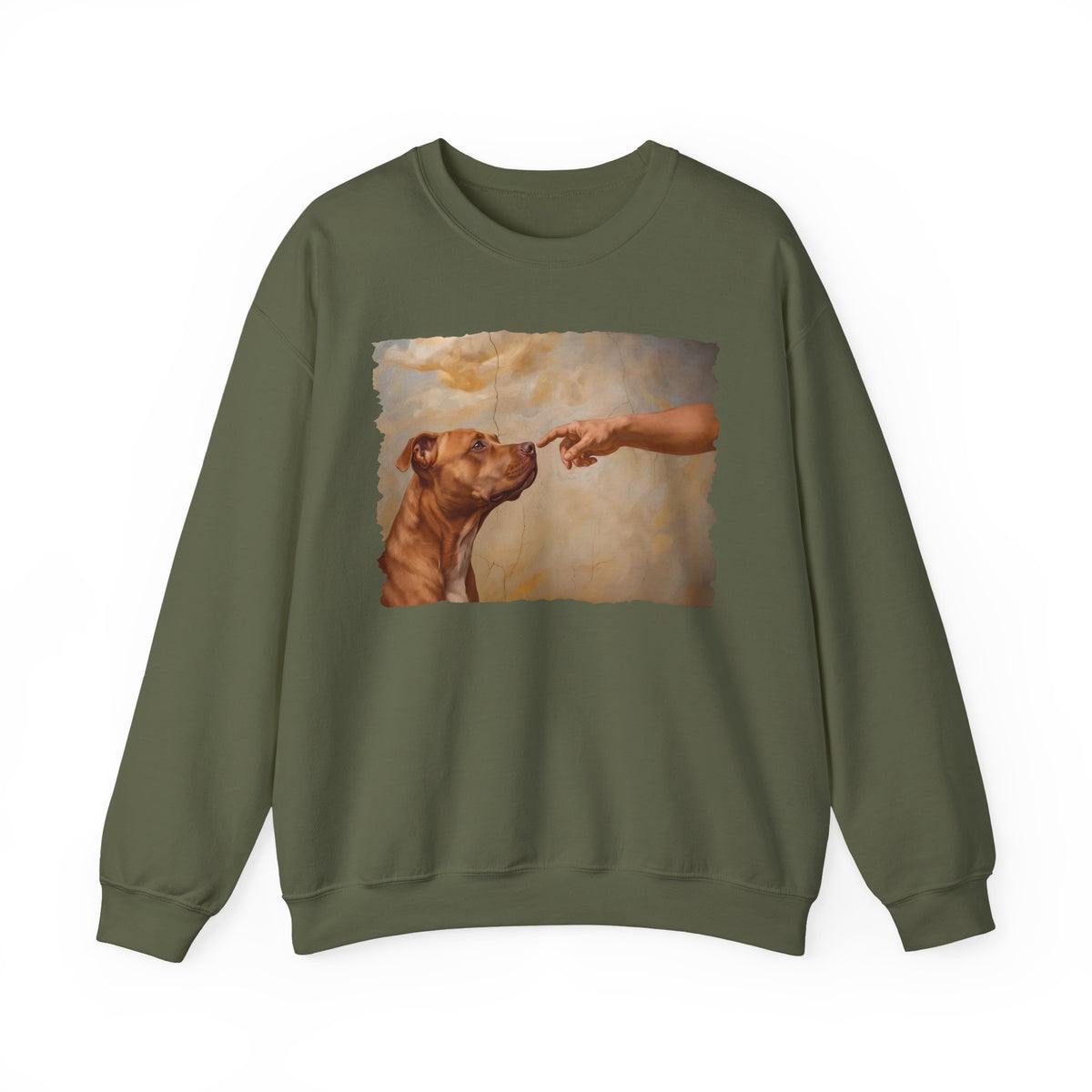 Pitbull Red Nose Creation Crewneck Sweatshirt
