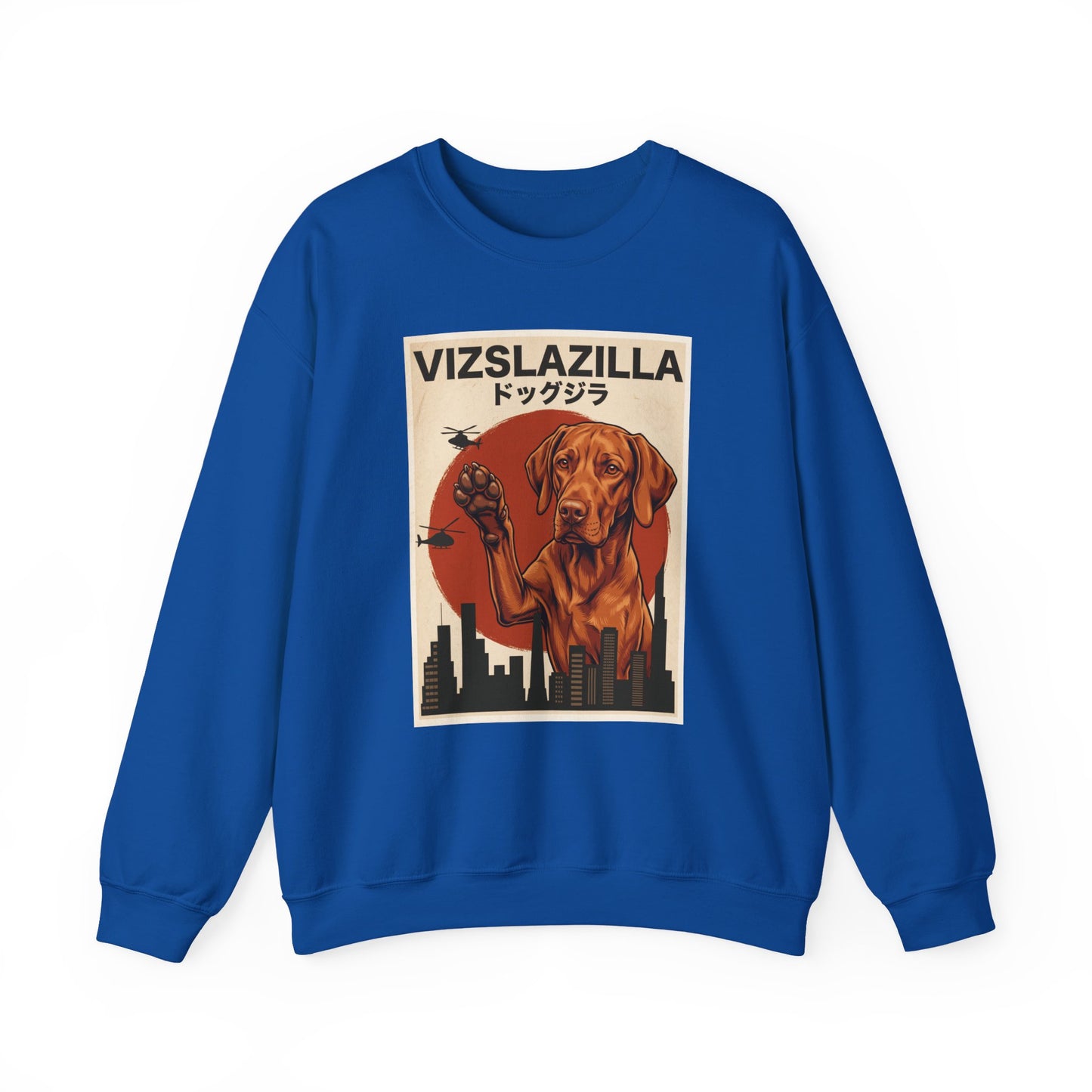 Vizsla Vizslazilla Crewneck Sweatshirt