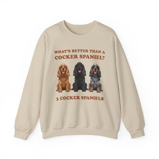 Better Than a Cocker Spaniel Crewneck Sweatshirt