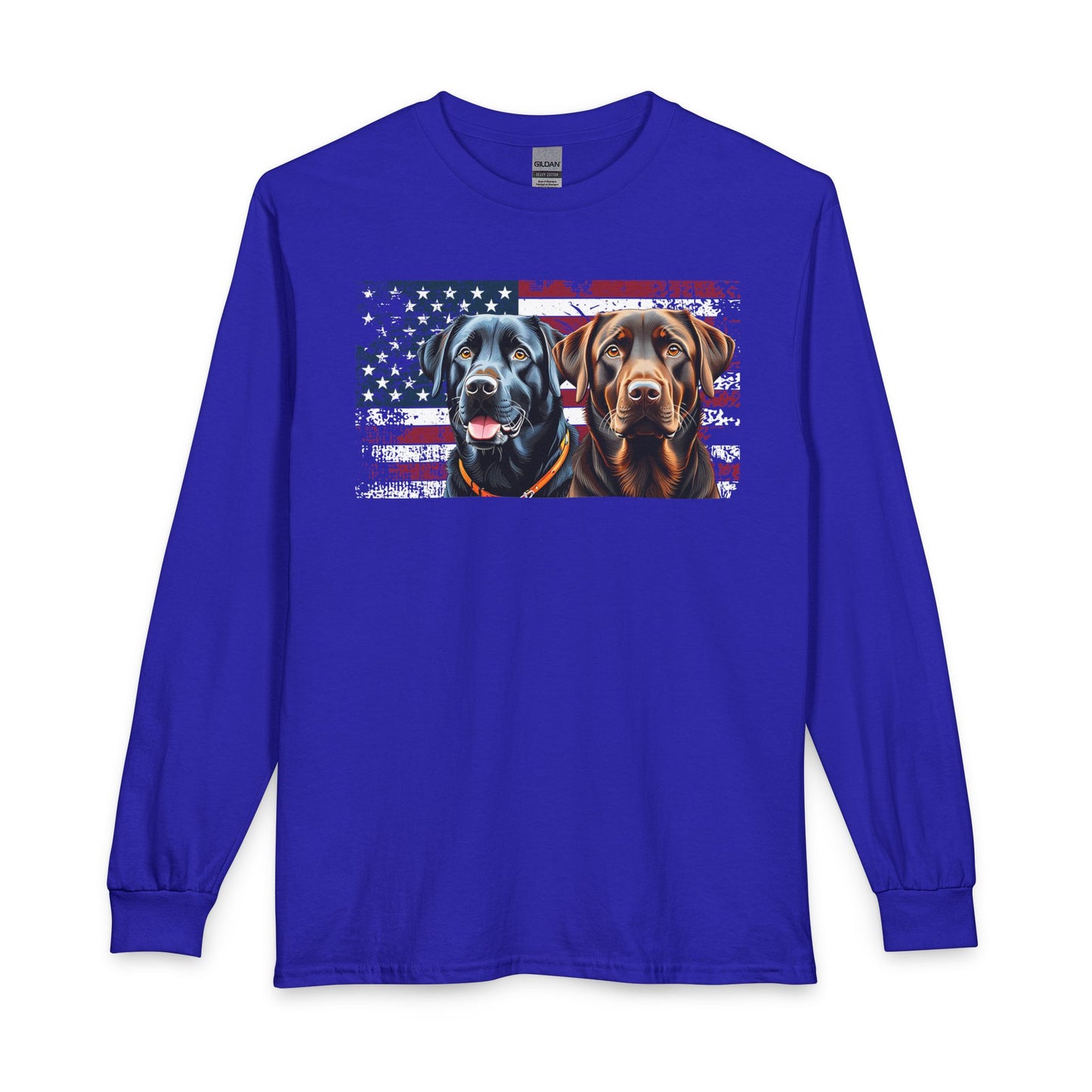 Chocolate & Black Labrador Long Sleeve