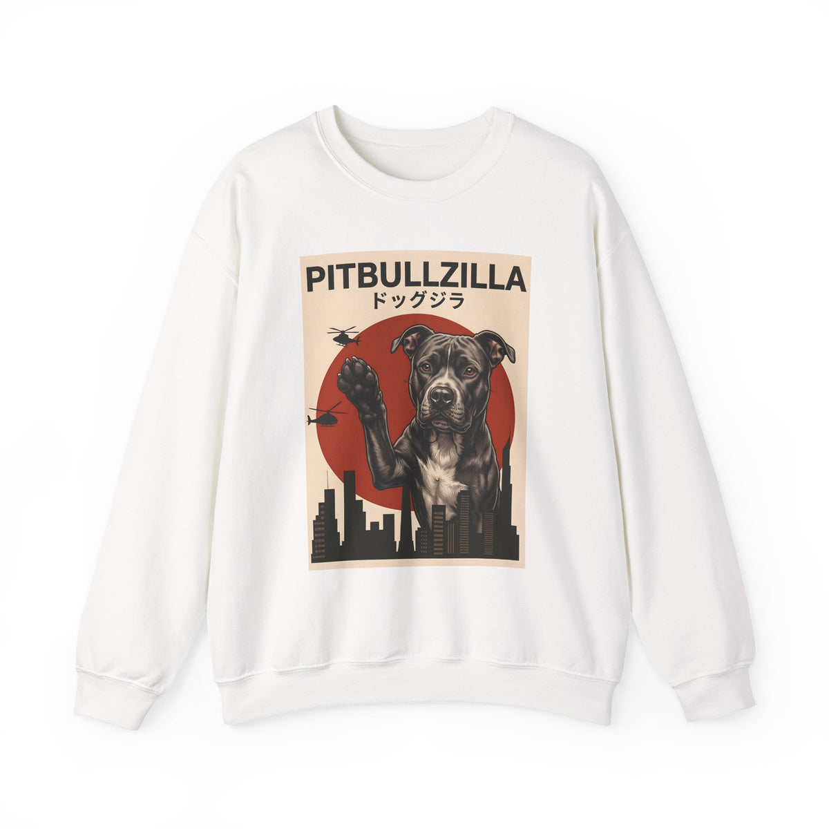 Pitbullzilla Crewneck Sweatshirt