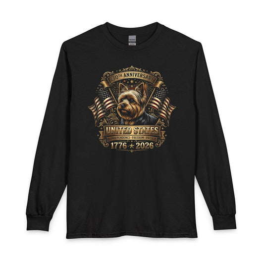 Yorkshire Terrier USA Golden Long Sleeve Black