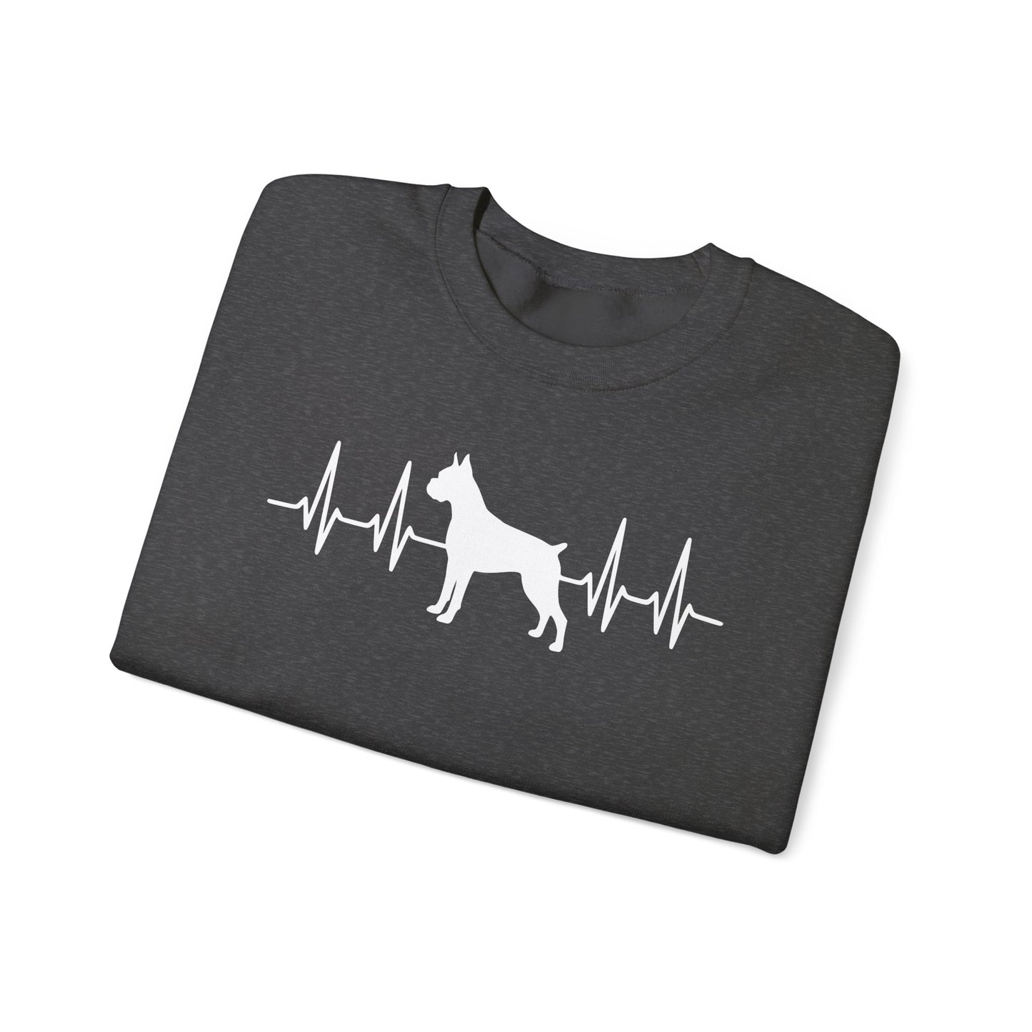Boxer Heartbeat Crewneck Sweatshirt