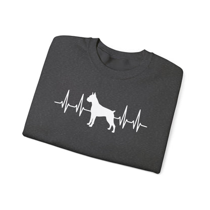Boxer Heartbeat Crewneck Sweatshirt