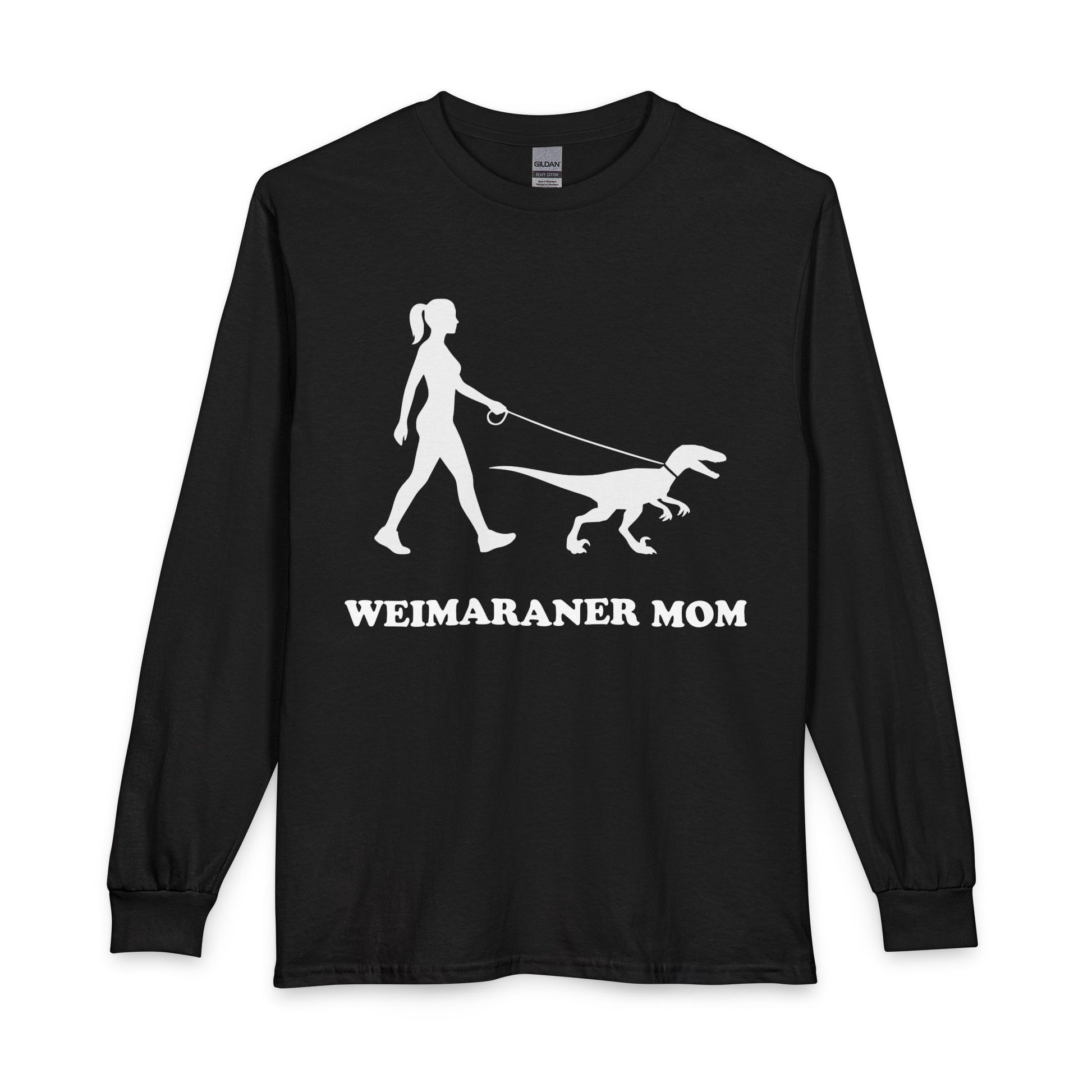 Weimaraner Mom Long Sleeve Black