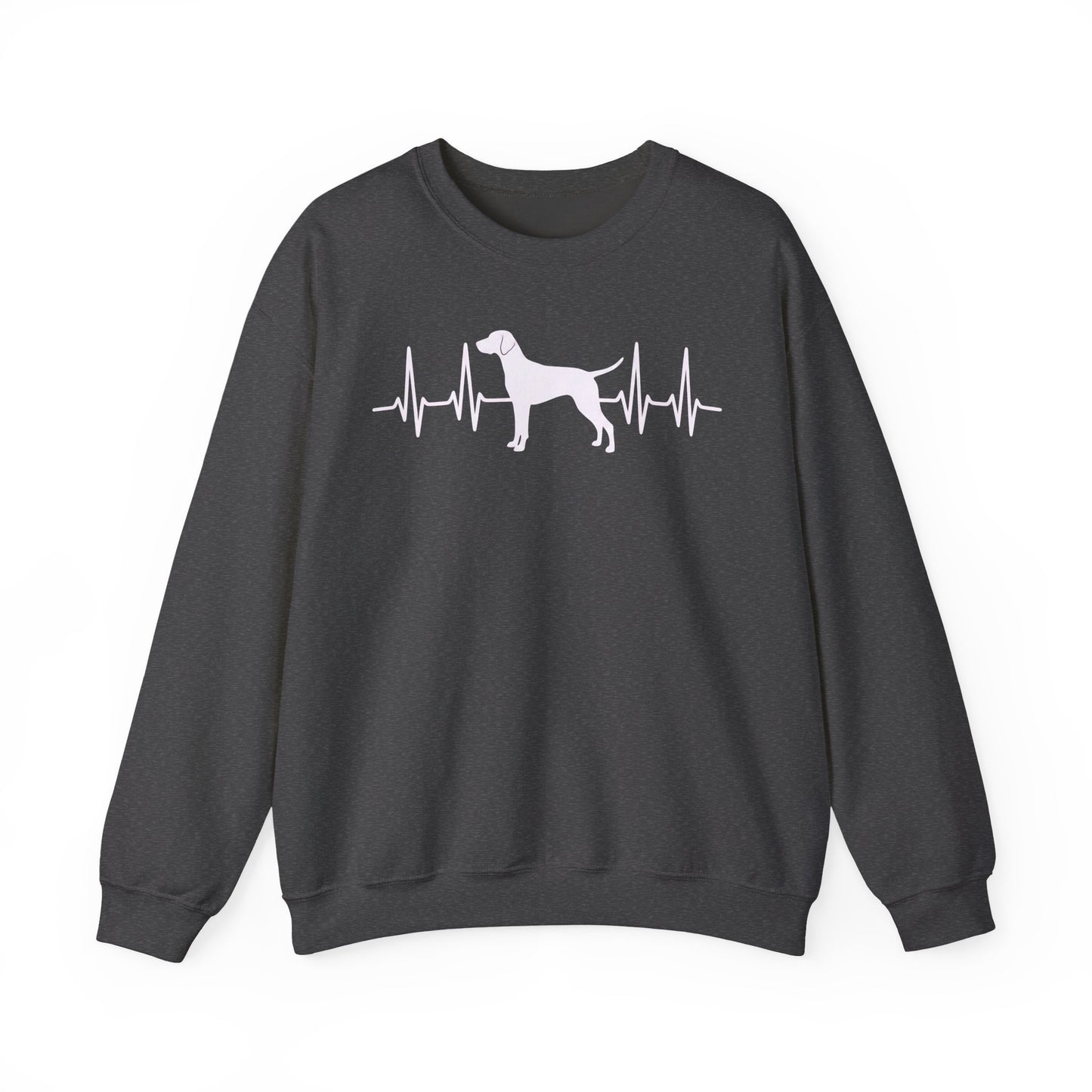 Vizsla Heartbeat Crewneck Sweatshirt