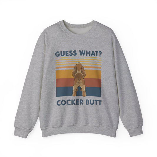 Cocker Spaniel Butt Crewneck Sweatshirt