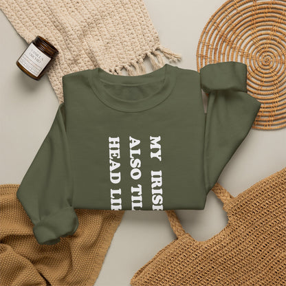 Irish Setter Tilts His Head Crewneck Sweatshirt