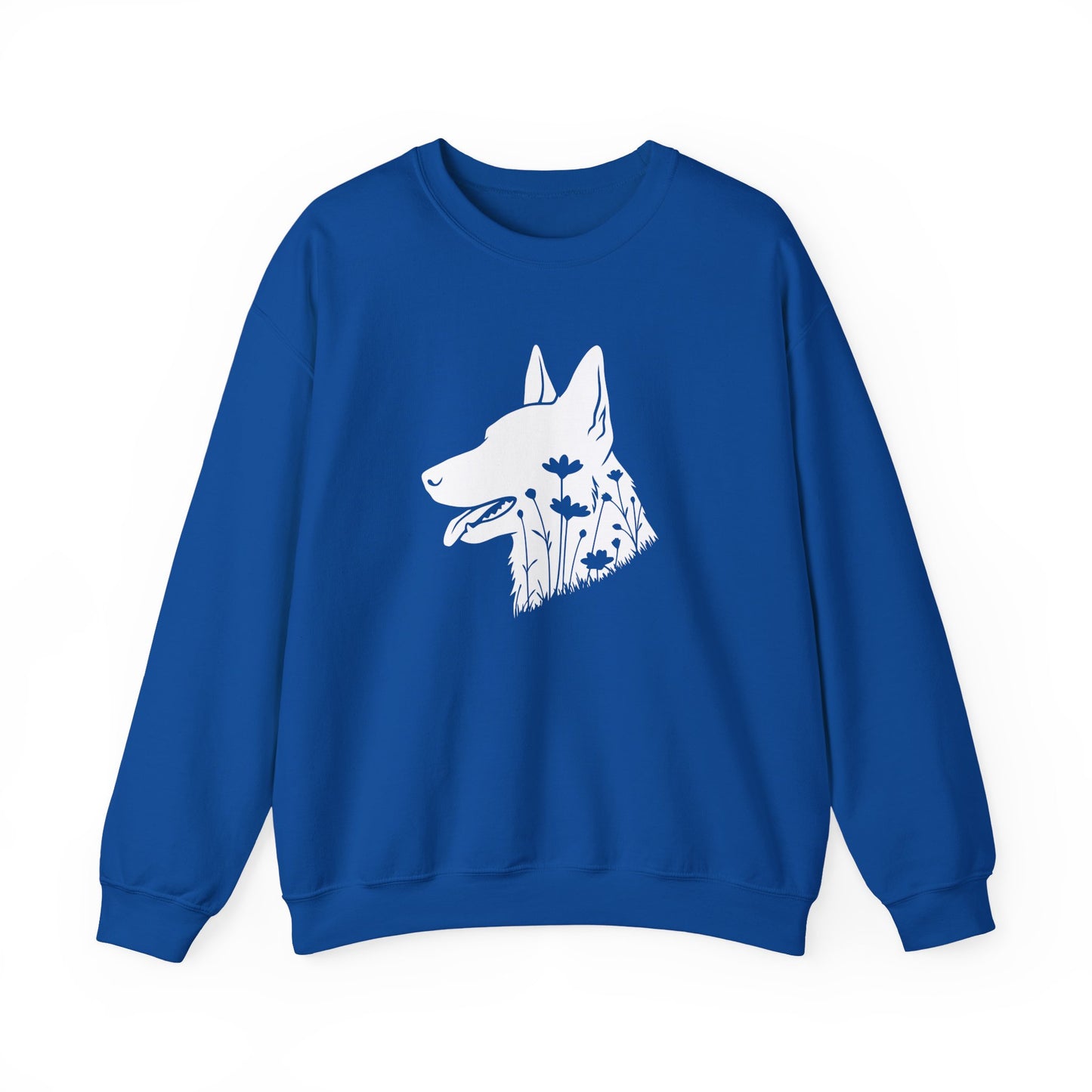 Dutch Shepherd Flowers Crewneck Sweatshirt