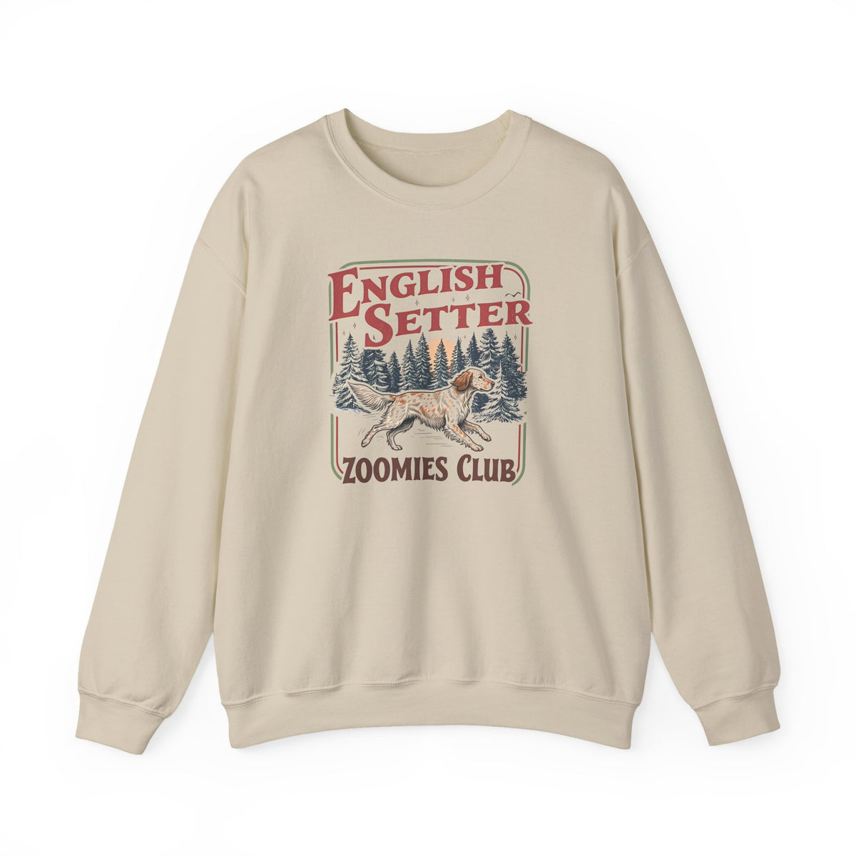 English Setter Zoomies Club Crewneck Sweatshirt