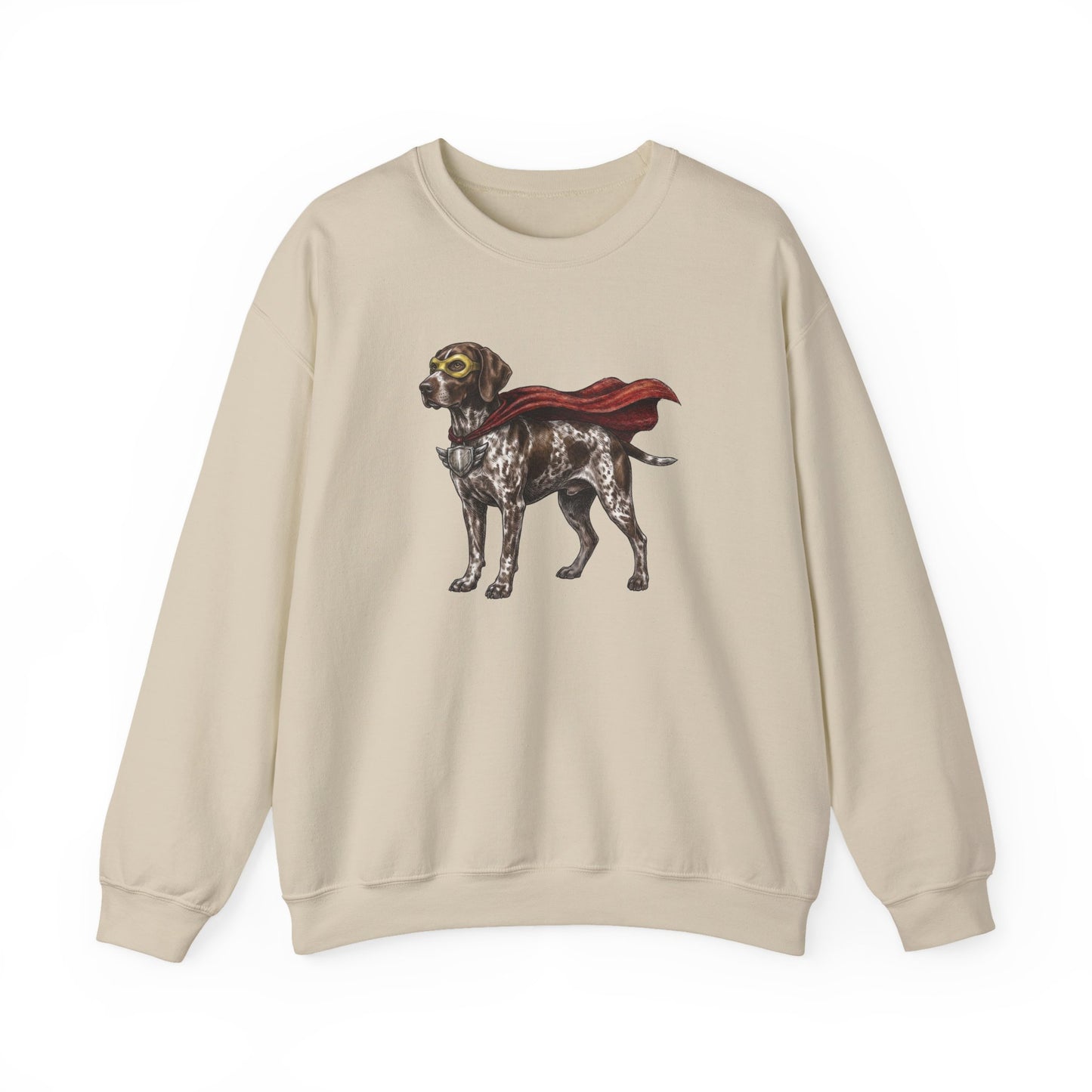 German Shorthaired Pointer Superhero Crewneck Sweatshirt