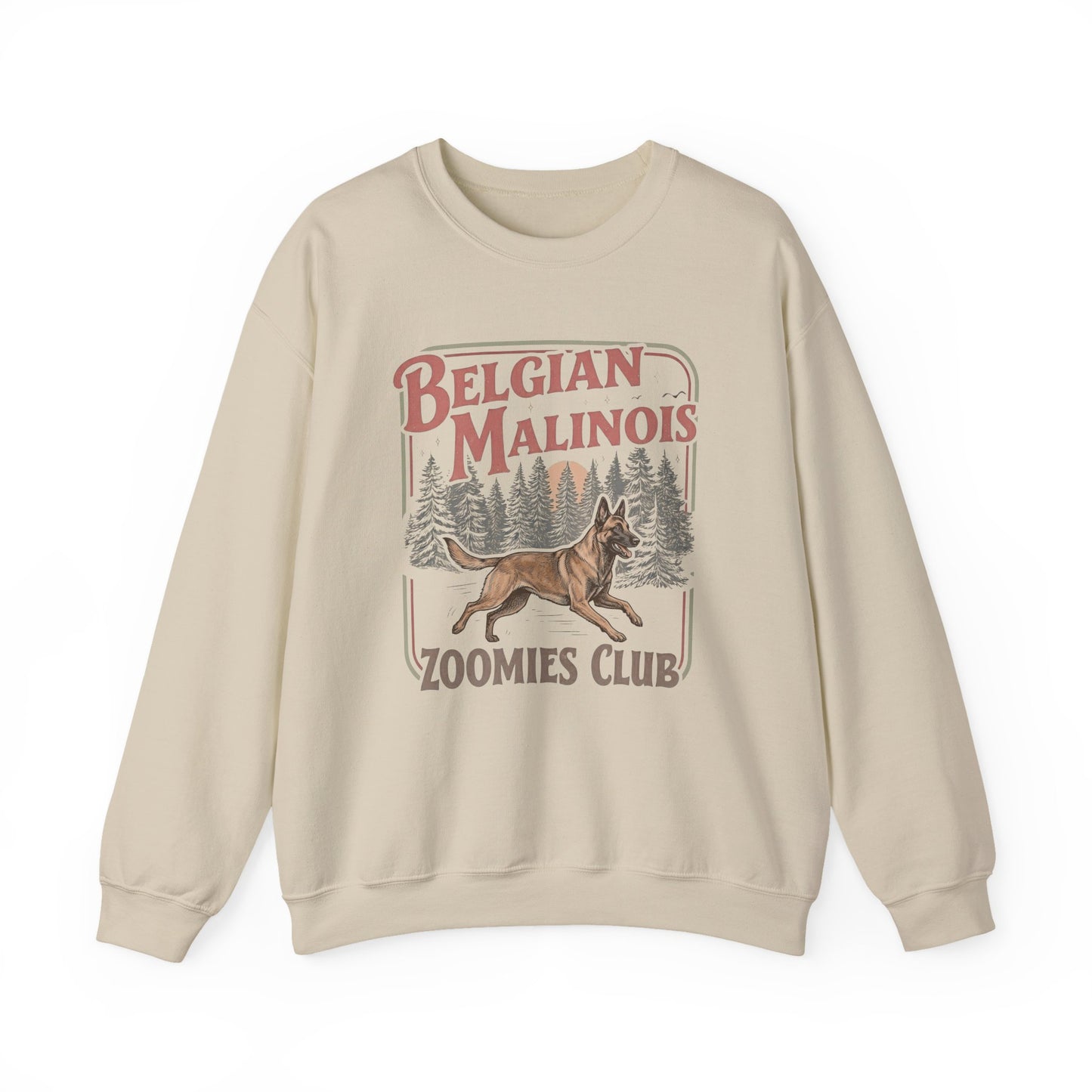 Belgian Malinois Zoomies Club Crewneck Sweatshirt