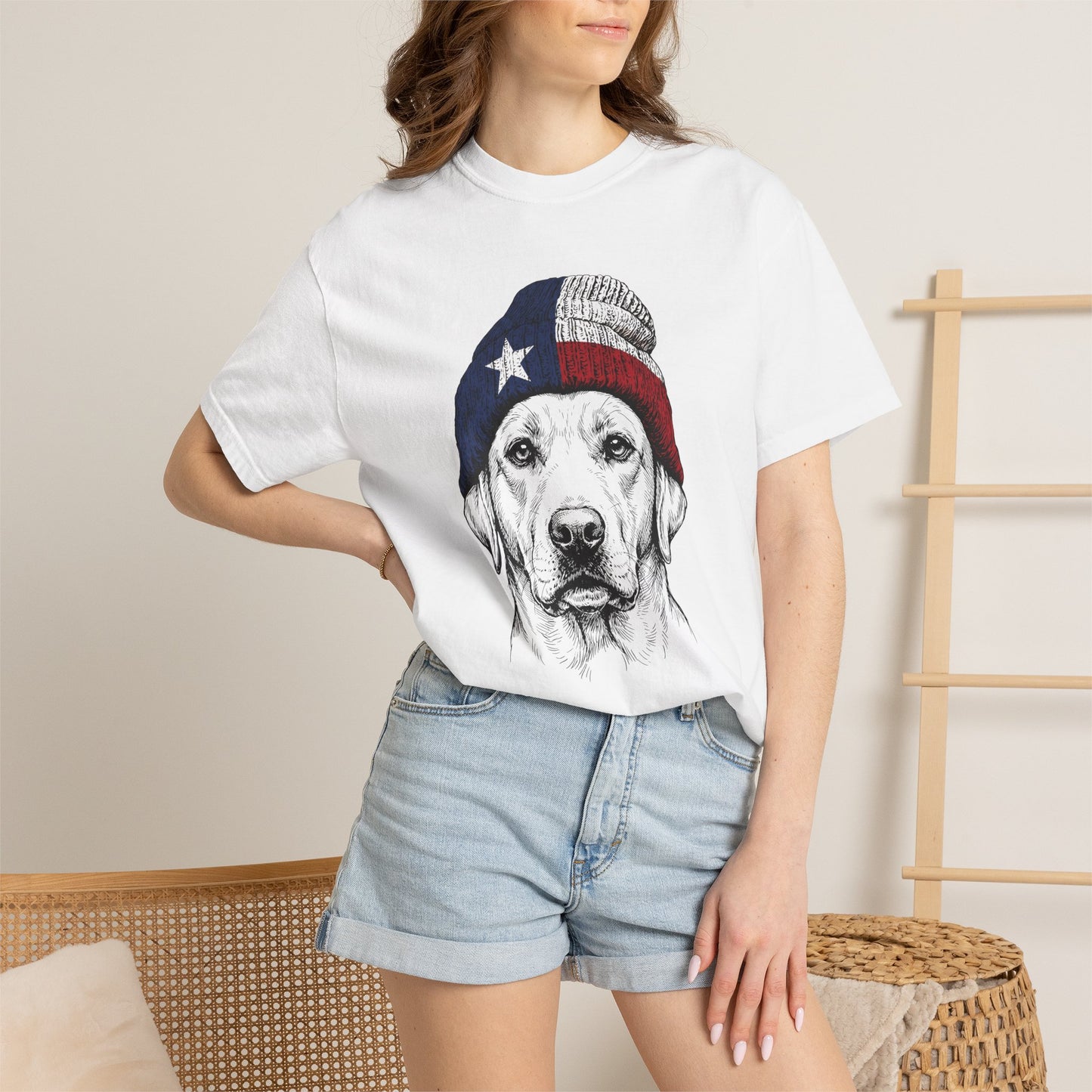 Labrador Texas Beanie Premium Tee