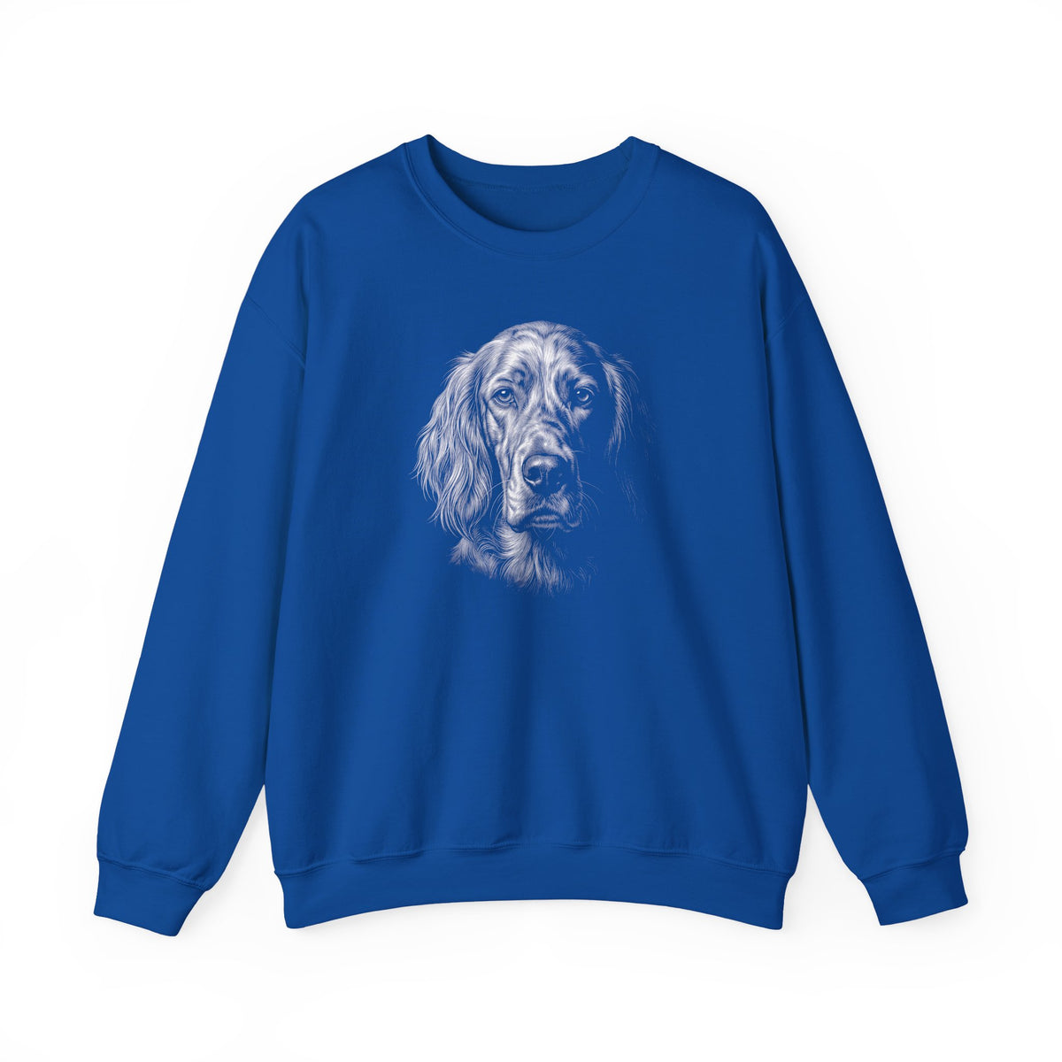 English Setter Engraved Crewneck Sweatshirt