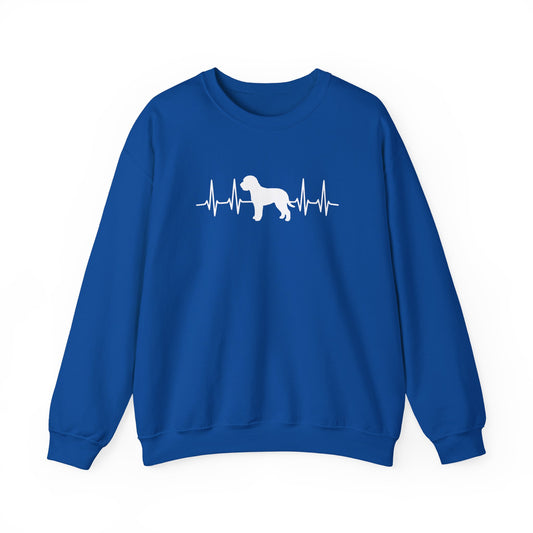 Lagotto Heartbeat Crewneck Sweatshirt Royal