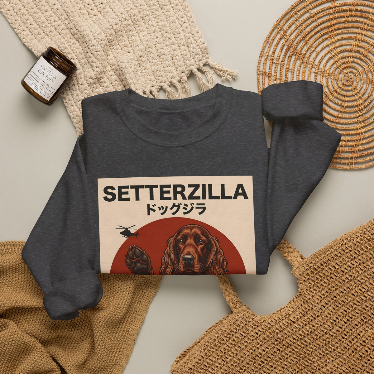 Irish Setter Setterzilla Crewneck Sweatshirt