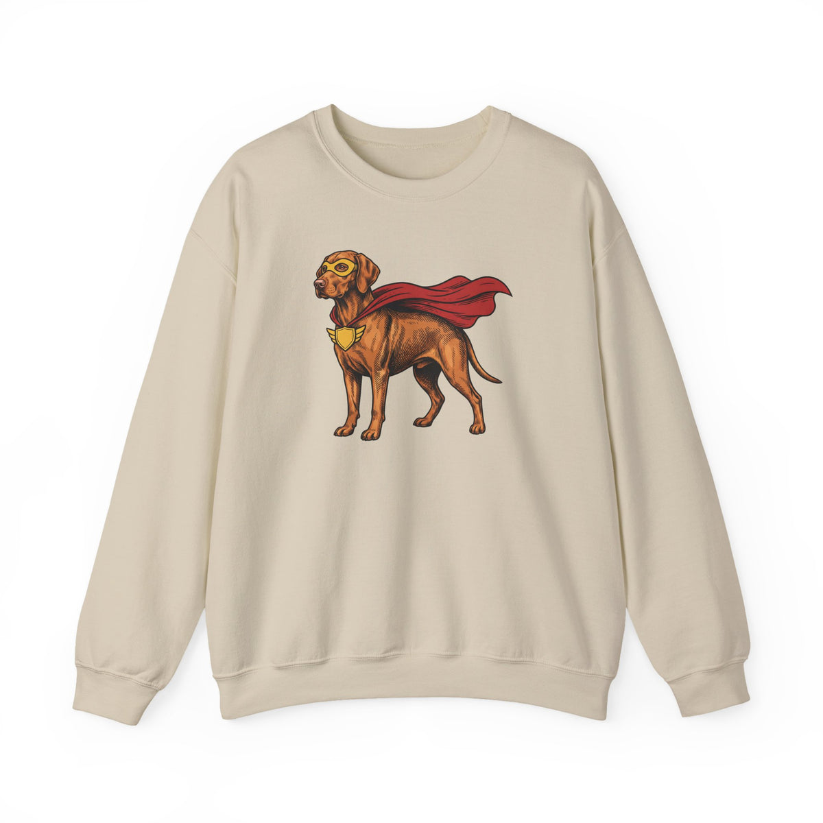 Vizsla Superhero Crewneck Sweatshirt