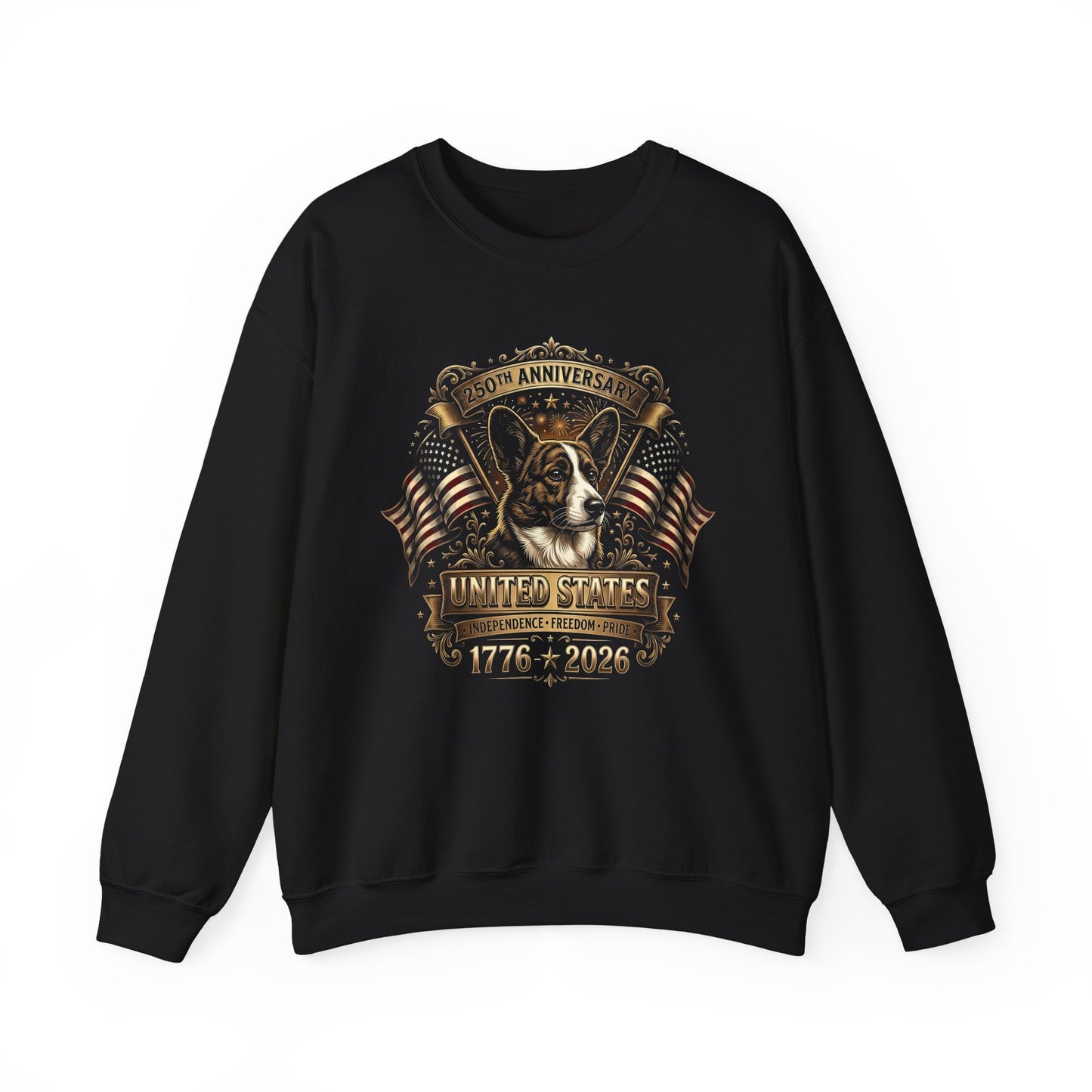 Cardigan Welsh Corgi 250 USA Crewneck Sweatshirt
