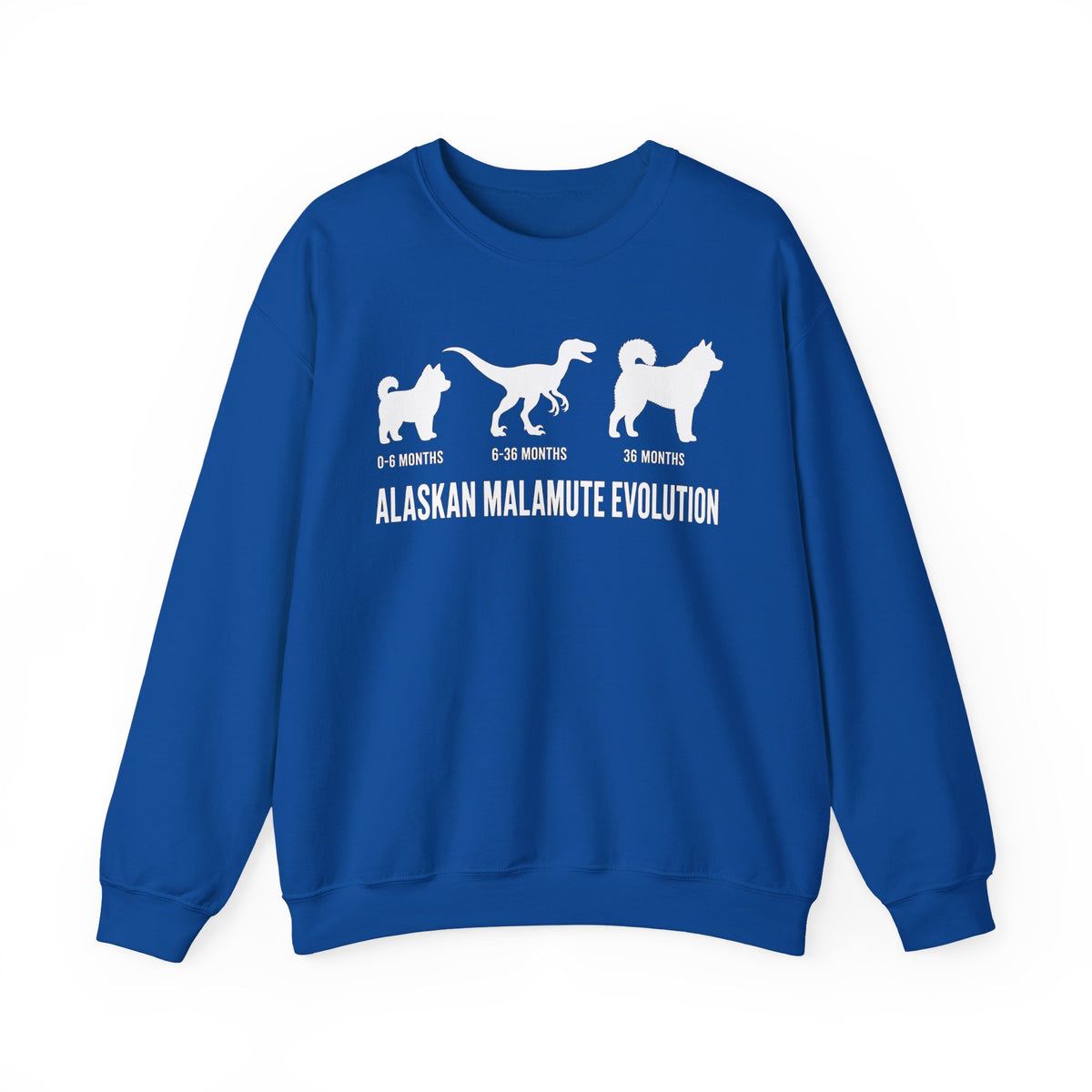 Alaskan Malamute Evolution Crewneck Sweatshirt