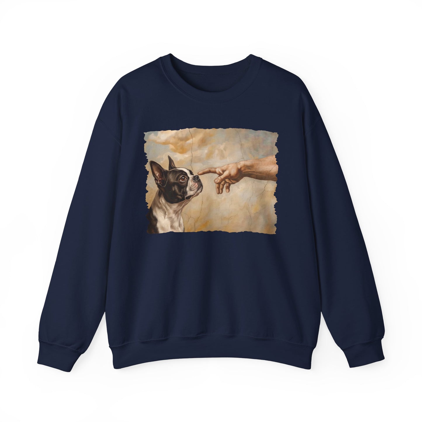 Boston Terrier Creation Crewneck Sweatshirt