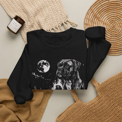 Boxer Moon Crewneck Sweatshirt