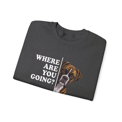 Brindle Boxer Alert Crewneck Sweatshirt